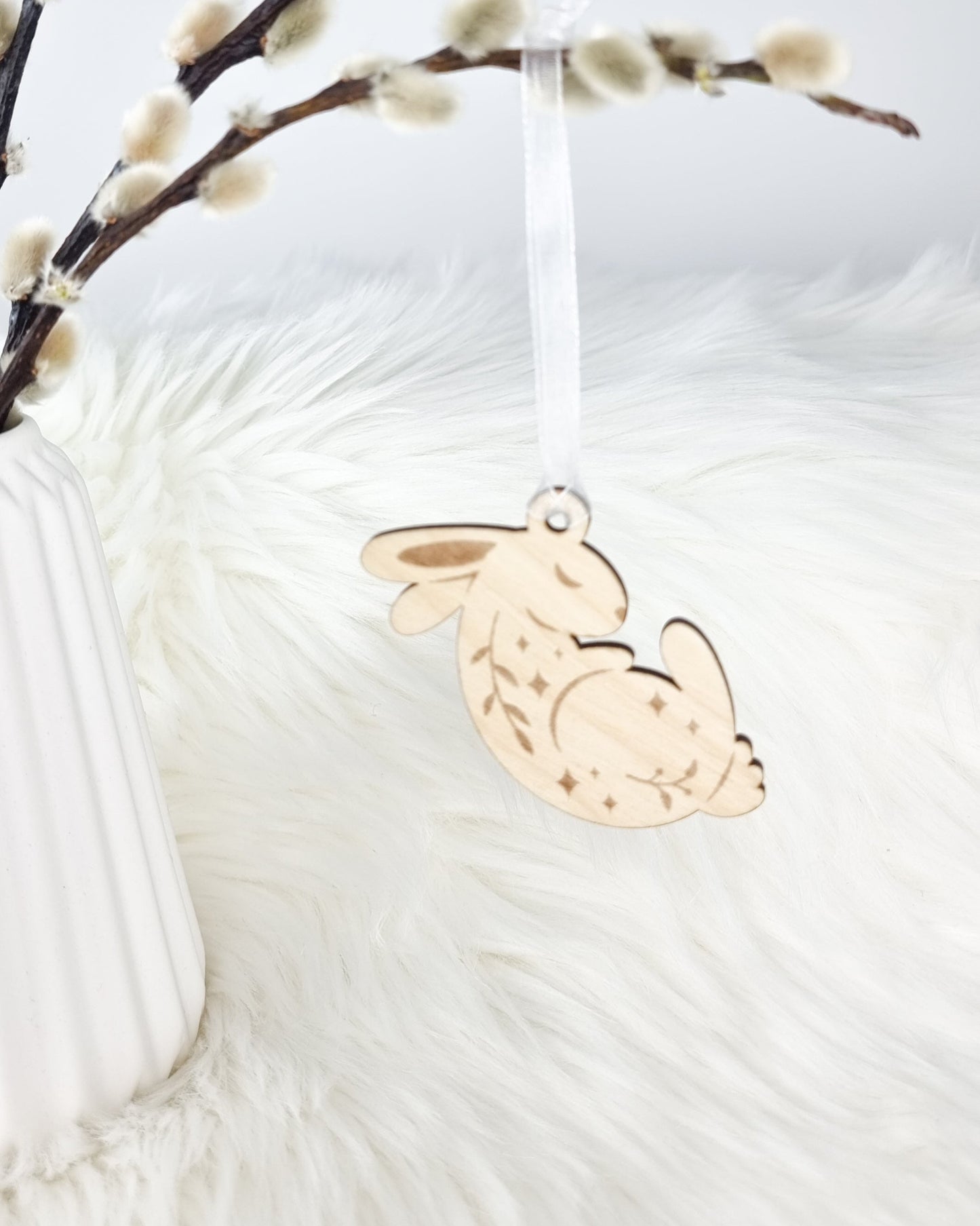 Osterhase Anhänger aus Holz