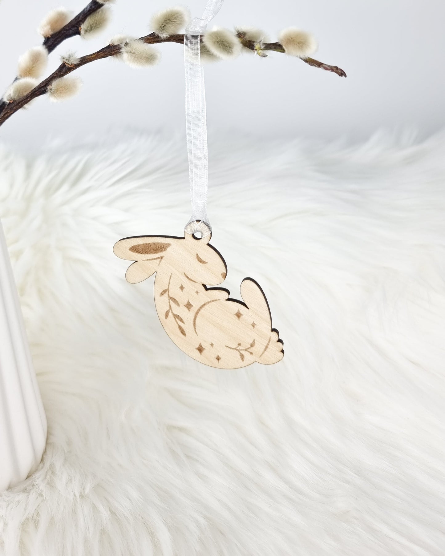 Osterhase Anhänger aus Holz