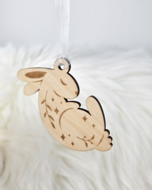 Osterhase Anhänger aus Holz