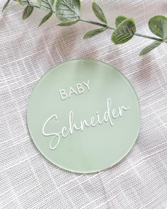 Baby Cake Topper mit Name