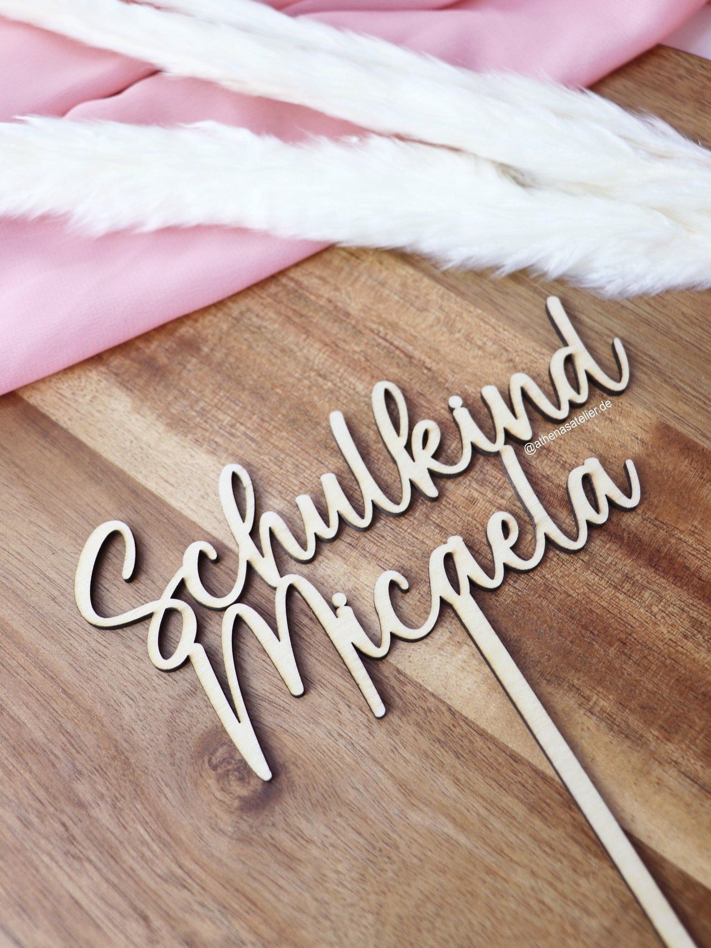 Schulkind Cake Topper mit Name