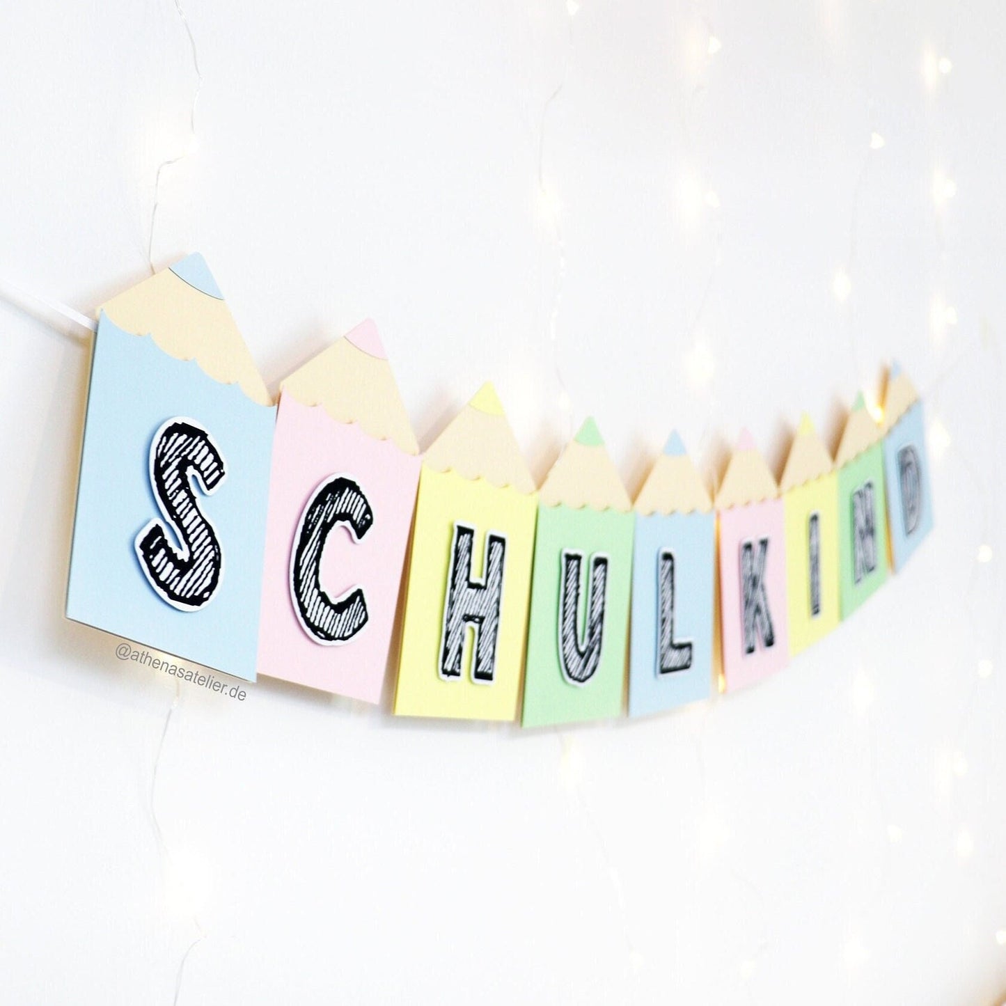 Schulkind Girlande | Einschulung Banner