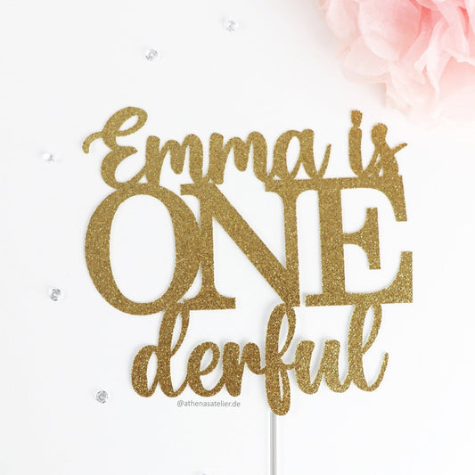 ONEderful Cake Topper mit Name