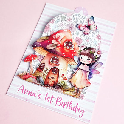 Feen Pop-Up Einladungskarten | Magische Einladung zum Kindergeburtstag