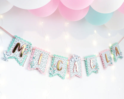 Koala Bear Garland | Highchair Banner for Eucalyptus & Koala Party