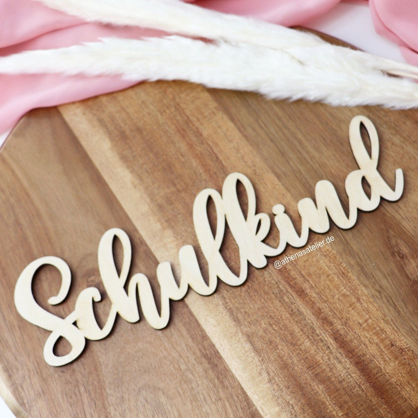 Schulkind Holz Schriftzug | Einschulungsdeko